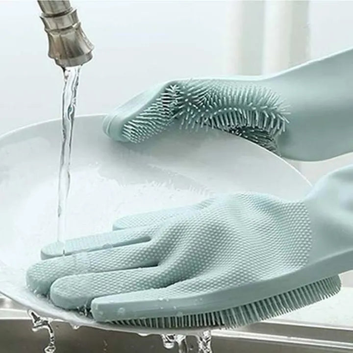 Silicon Magic Reusable Dishwashing Gloves