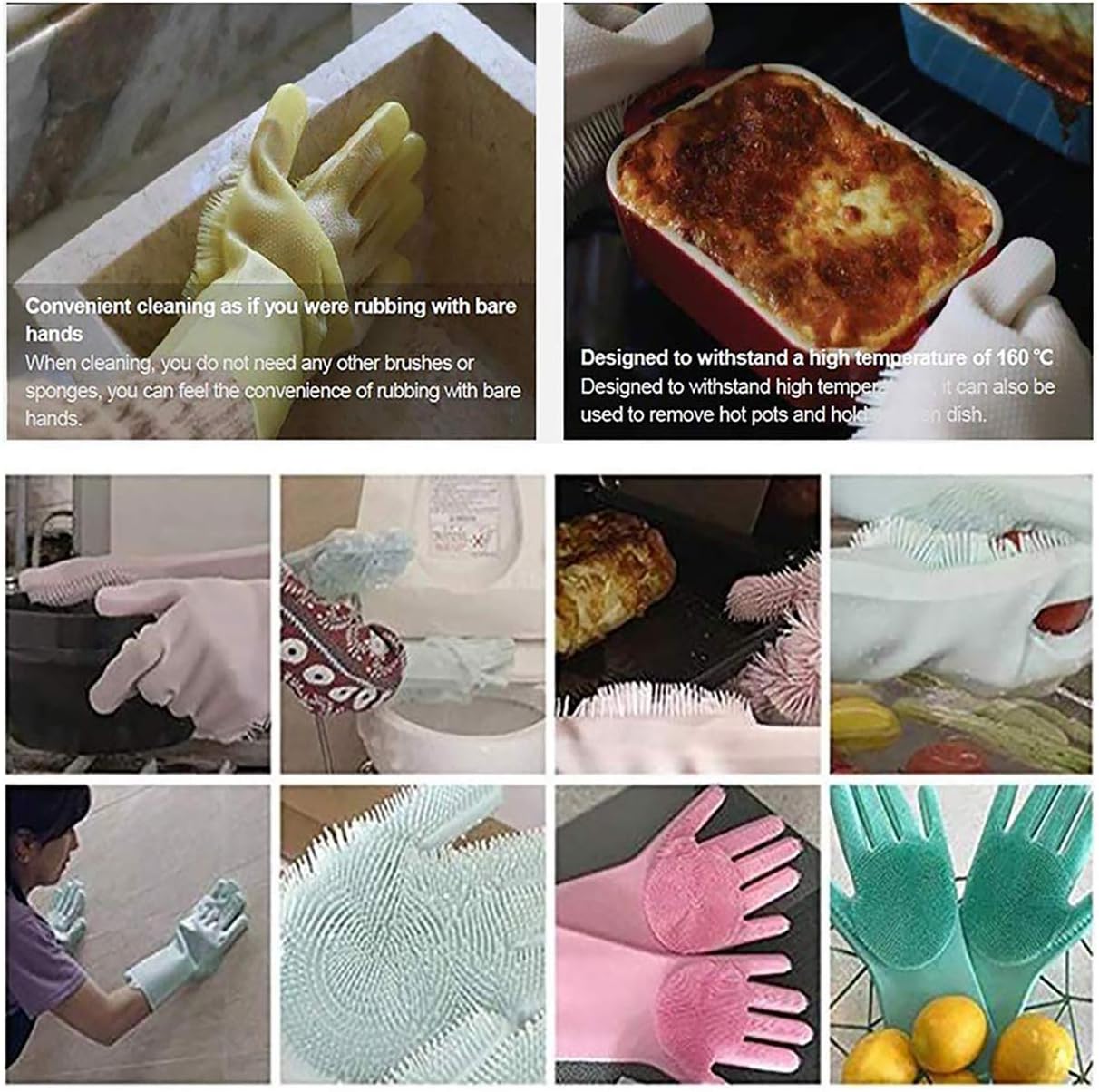 Silicon Magic Reusable Dishwashing Gloves
